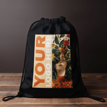 Drawstring bag 210T RPET, Black, product image (3)