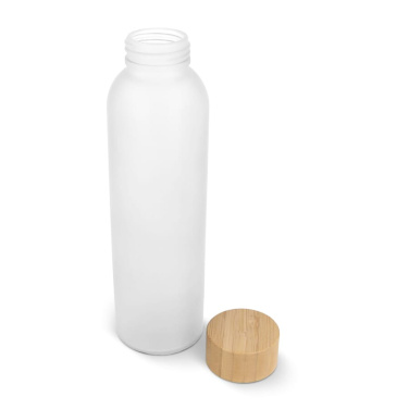Water bottle glass & bamboo 500 ml, White, product image (2)