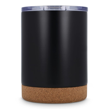 T-ceramic thermo mug with lid Lena 350 ml, Black, product image (3)