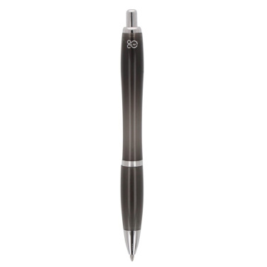 Ball pen Hawaii transparent Ocean Bound Plastic, Transparent / Black, product image (2)