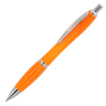 Ball pen Hawaii transparent Ocean Bound Plastic, Transparent / Orange