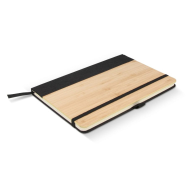 Notebook bamboo & R-PET A5, Black, product image (3)