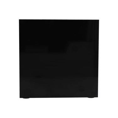 Paper pad 10x10x10 cm in cube box with stationery compartments, Black, product image (2)