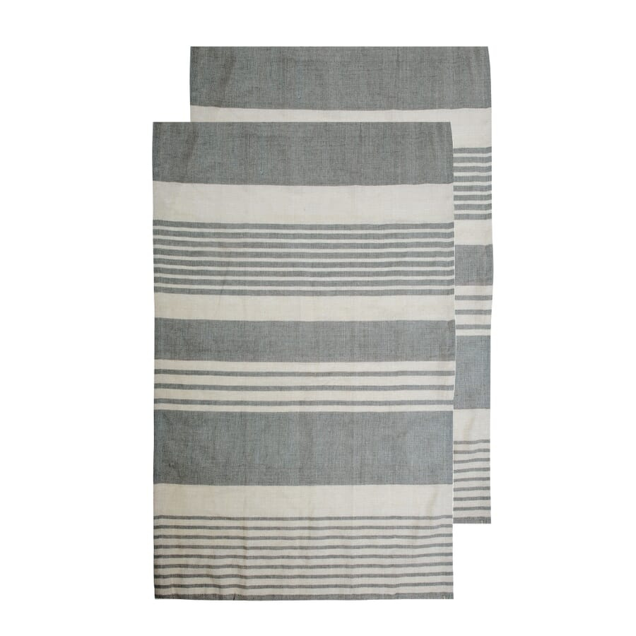 Sagaform Ella hamam Towel 2-pack 50x70 cm, Grey, product image (1)