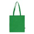 R-PET Carry bag non-woven long handles 38 x 42 cm 75g/m², Green