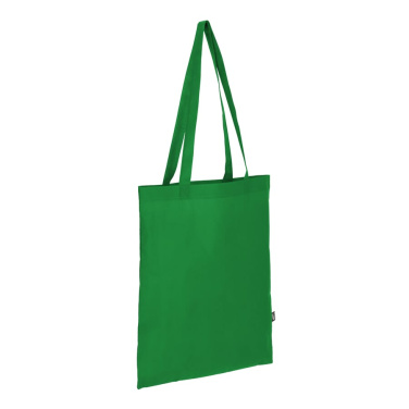 R-PET Carry bag non-woven long handles 38 x 42 cm 75g/m², Green, product image (2)