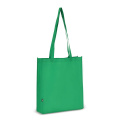 R-PET Carry bag non-woven 38 x 9 x 42 cm 75g/m², Green