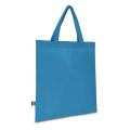 R-PET Carry bag non-woven short handles 38 x 42 cm 75g/m², Blue