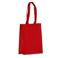 R-PET Carry bag laminated non-woven 24 x 11 x 30 cm 105g/m², Red