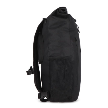 R-PET 600D Rolltop bicycle backpack 20L, Black, product image (2)