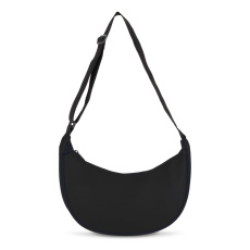 PU-coated R-PET 600D half moon sling bag 20L