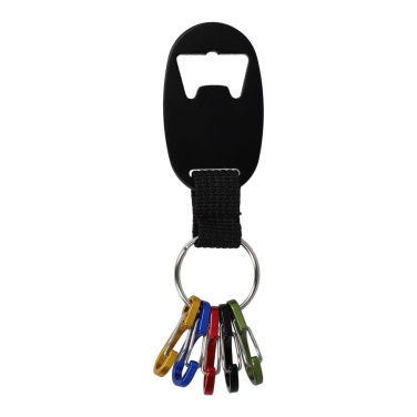 Bottle opener keychain, Black, product image (2)