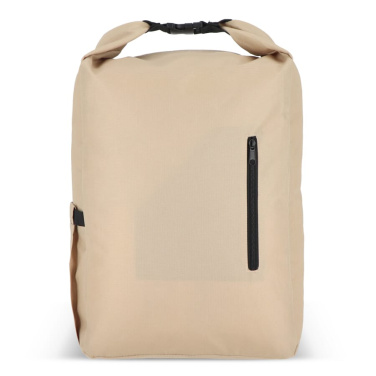 R-PET 600D Rolltop buckle backpack 20L, Ecru, product image (2)