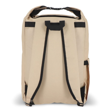 R-PET 600D Rolltop buckle backpack 20L, Ecru, product image (3)