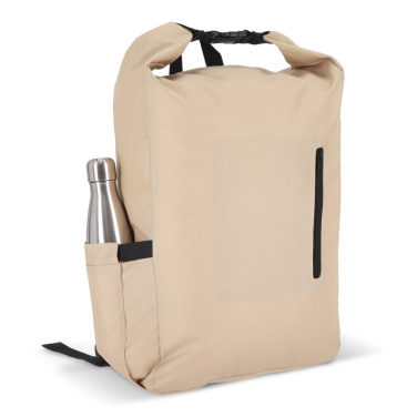 R-PET 600D Rolltop buckle backpack 20L, Ecru, product image (4)