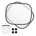 Car window sunshade, set of 2 with pouch sublimation, White