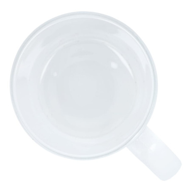 Mallorca subli frosted glass mug 335 ml, Ecru / Transparent, product image (3)