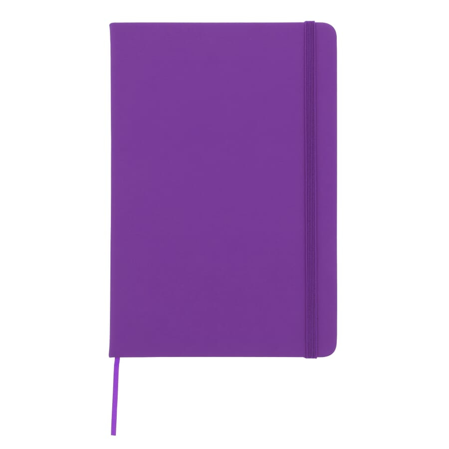 Notebook A5 PU with grid dot pages, Purple, product image (1)