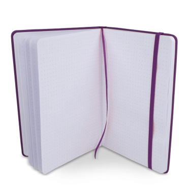 Notebook A5 PU with grid dot pages, Purple, product image (4)
