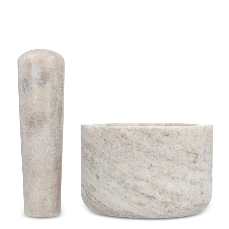 Sagaform Sten Travertine Marble mortar, Beige, product image (1)