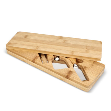 3pc Bamboo cheese serving set, Nature, product image (4)