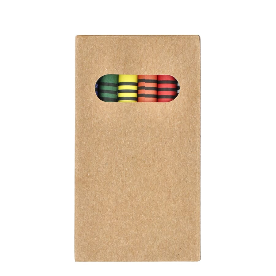 6pc crayons in craft box, Nature, product image (1)