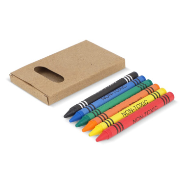 6pc crayons in craft box, Nature, product image (3)