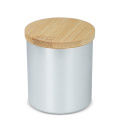 Bhakti scented plant based candle in recycled aluminium jar, Silver