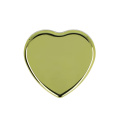 Flat metallic Heart shape lipbalm, Gold