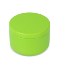 Asana unscented plant based candle in recycled tin, Light Green