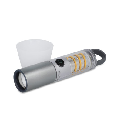 Multi-functional flashlight recycled materials, Silver, product image (2)