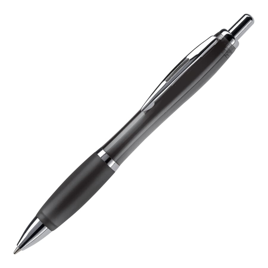 Ball pen Hawaï frosty, Transparent / Black, product image (1)