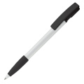 Nash ball pen rubber grip hardcolour, White / Black