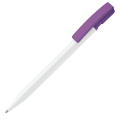 Nash ball pen hardcolour, White / Purple