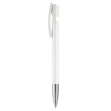Nash ball pen metal tip hardcolour, White / White, product image (3)