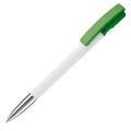 Nash ball pen metal tip hardcolour, White / Green