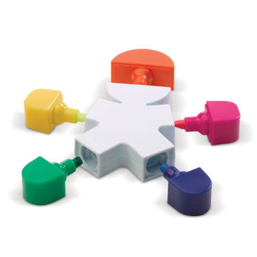 Person-shaped highlighter, white, product image (3)