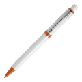 Ball pen Raja hardcolour, White / Orange