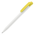 Ball pen Ingeo TM Pen hardcolour, White / Yellow