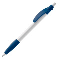Cosmo ball pen rubber grip HC, White / Dark blue