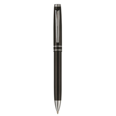 Ball pen metal 2 stripes, Black, product image (2)