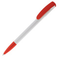 Deniro ball pen hardcolour, White / Red