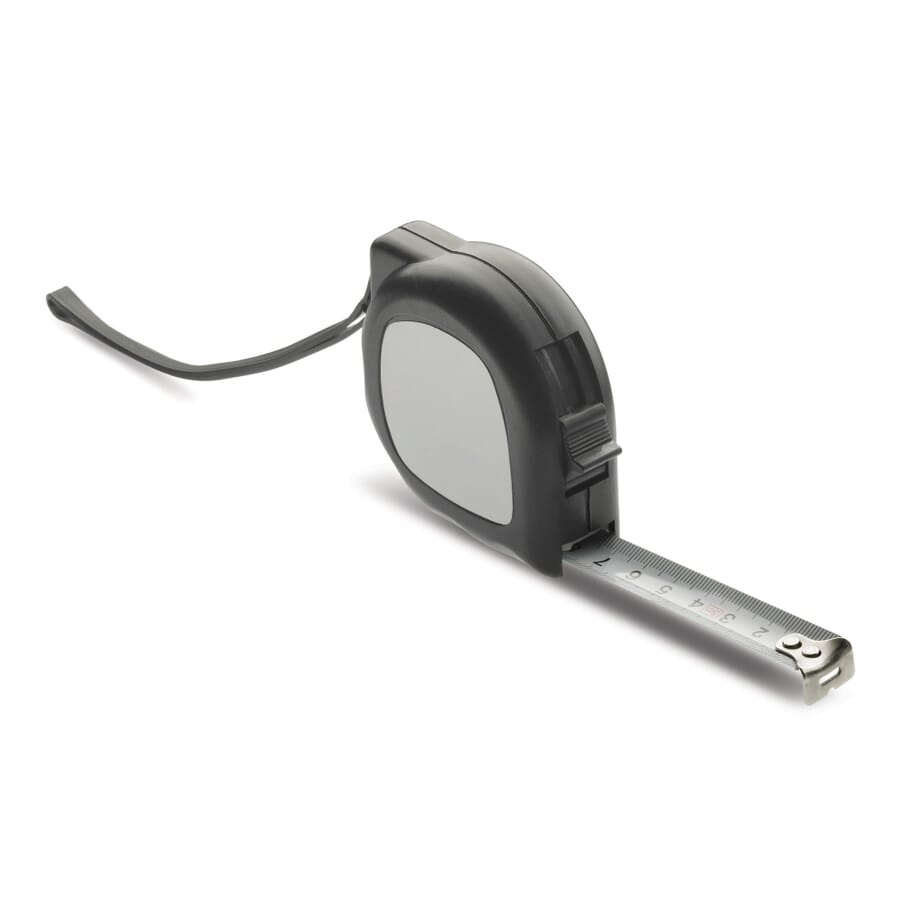 Tape measure 5m, Black, product image (1)
