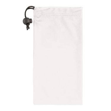 Microfiber pouch anti-bacterial 9x18 cm, White/transparent, product image (2)
