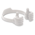 Smartphone holder hands, White