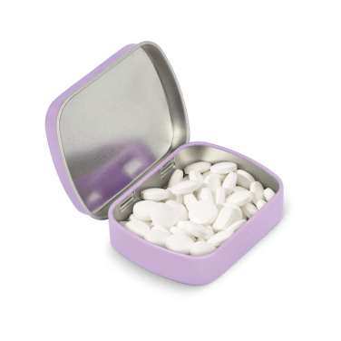 Mini tin peppermint box, Lilac, product image (2)