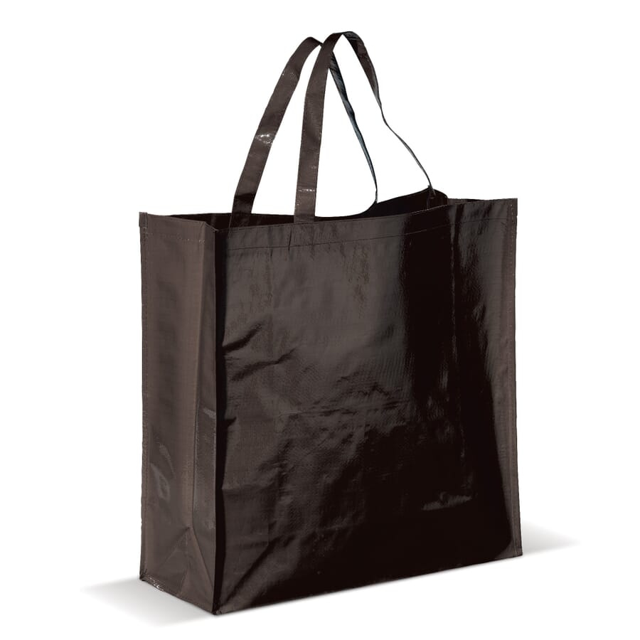 Laminated PP woven bag, Black, product image (1)