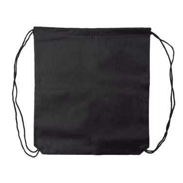 Drawstring bag non-woven 75g/m², Black, product image (3)