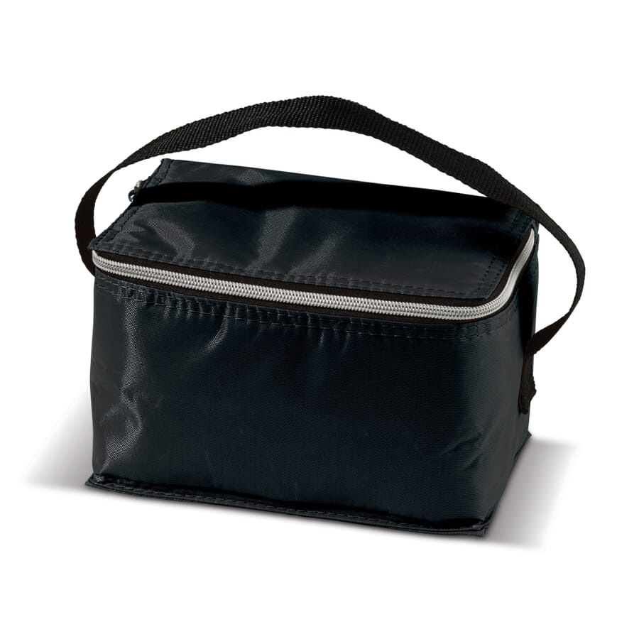 Cooler bag 6pc cans 20 x 12.5 x 13 cm, Black, product image (1)