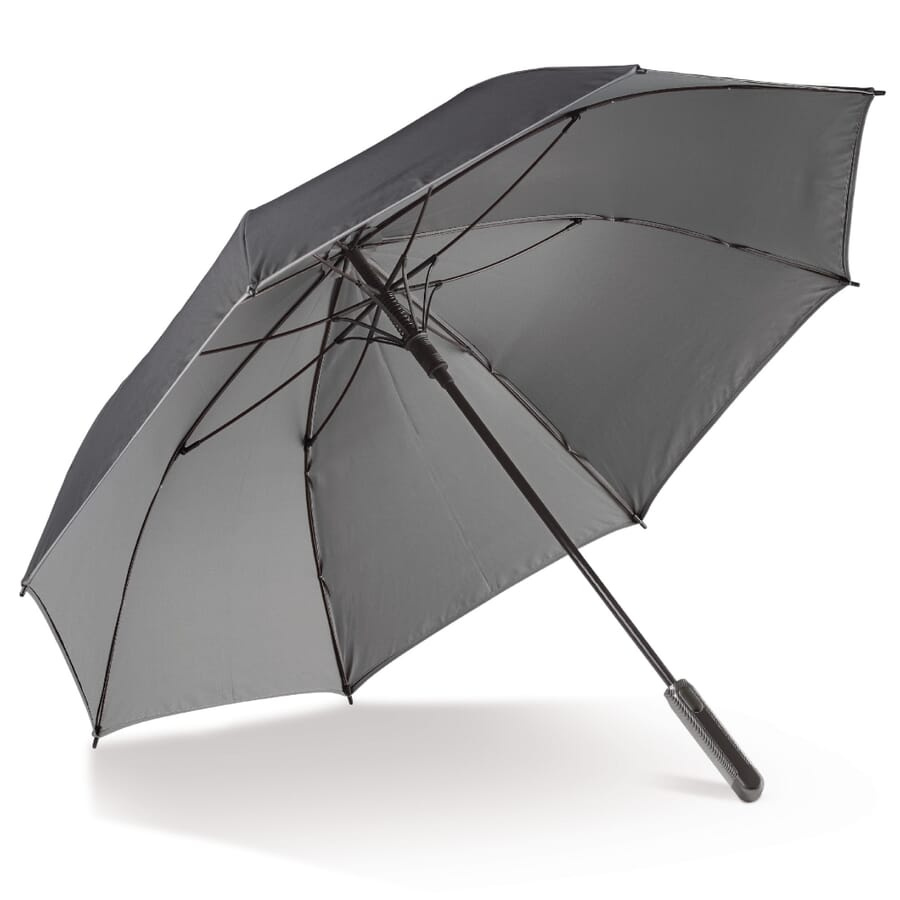 Deluxe 25 double canopy umbrella auto open, Black / Grey, product image (1)